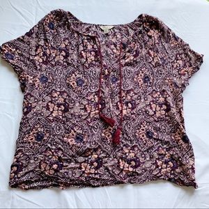 LUCKY BRAND | Paisley boho top
